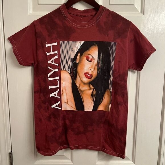 Aaliyah | Aaliyah Graphic Tee Red Tie Dye - Picture 1 of 5